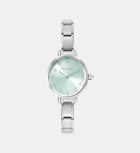 ساعة بيضاوية ملونة غير رسمية