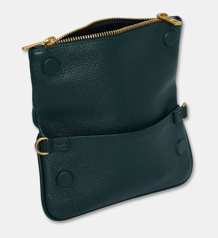 Zadig et Voltaire Embellished Logo-detail Crossbody Flap Bag, Green, Packshot View