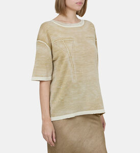 Knitted Short-sleeve Sweater