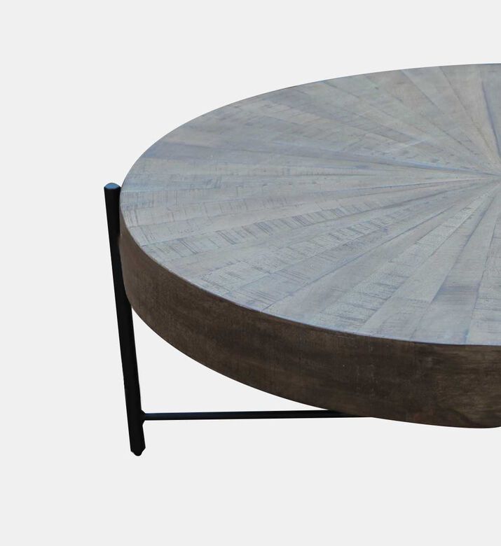 Mountain Round Wooden Coffee Table