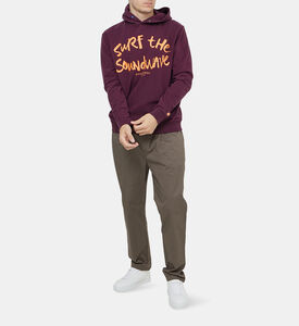 هودي بقصة عادية وطبعة شعار