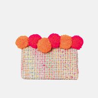 Woven Pom-poms Pouch