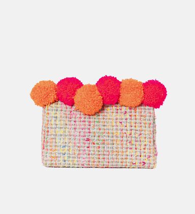 Woven Pom-poms Pouch