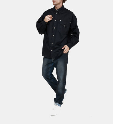 Gabardine Cotton Long-sleeved Overshirt