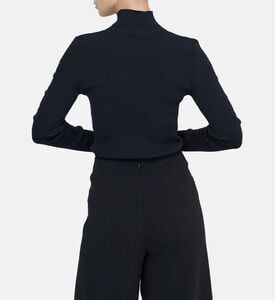 Fitted Ribbed Knitted Shirt Fitted Ribbed Knitted Shirt
