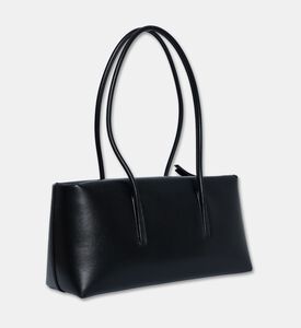 Demellier Slim Shoulder Tote Bag, Black, Packshot View