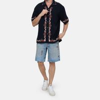 Zao Cotton Short-sleeve Embroidered Shirt
