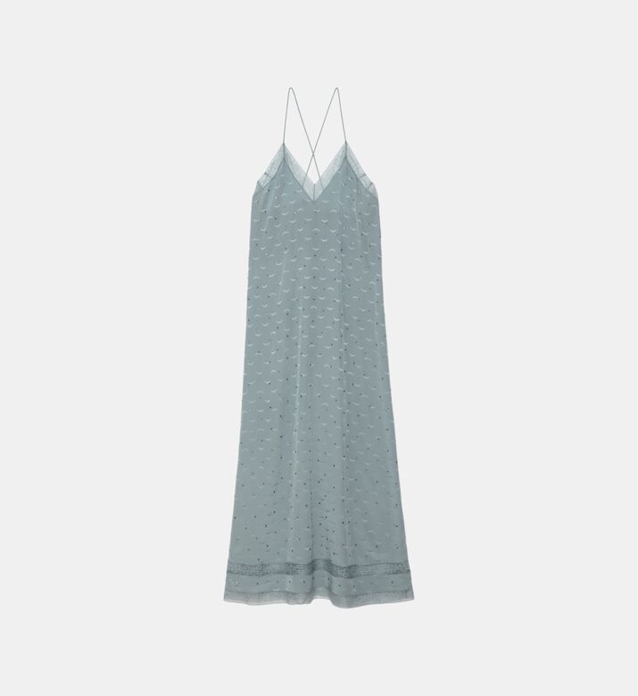 Reman Silk Jacquard Dress