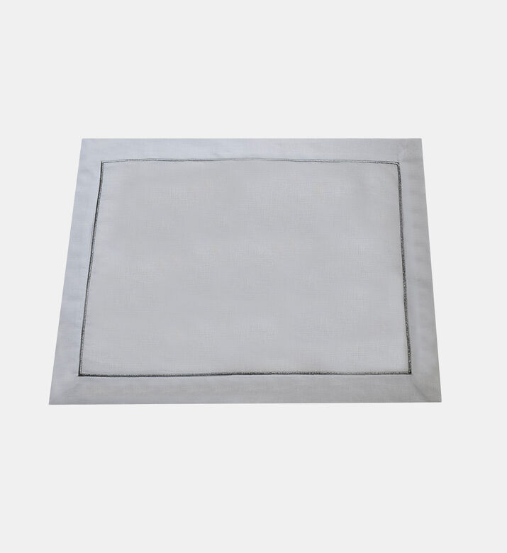 Stitched Boarder Linen Placemat