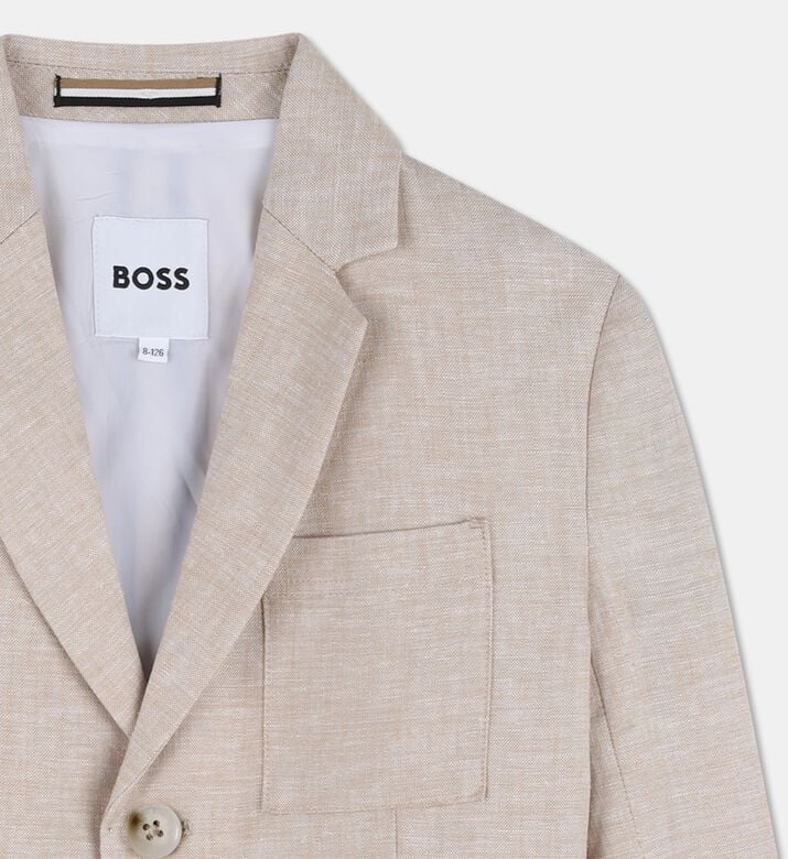 Boss Tailored Linen Suit Jacket, Packshot View