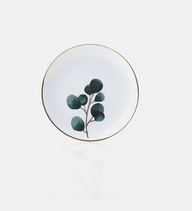 Leaf Gold-rim Dessert Plate