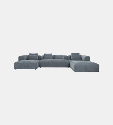 Mound Sofa Corner Footstool Set