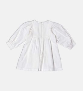 Floral Embroidered Long-sleeve Dress