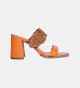 Arezzo Leather Color-block Mule Sandals, Packshot View