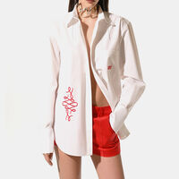 Cotton Embroidered Poplin Shirt