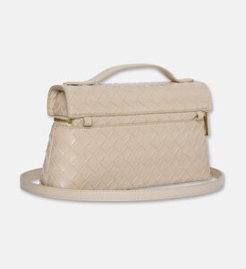 JW PEI Thea Weave Texture Top Handle Bag, White, Packshot View