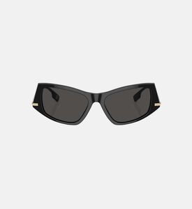 نظارات شمسية بعدسات رمادية داكنة 52