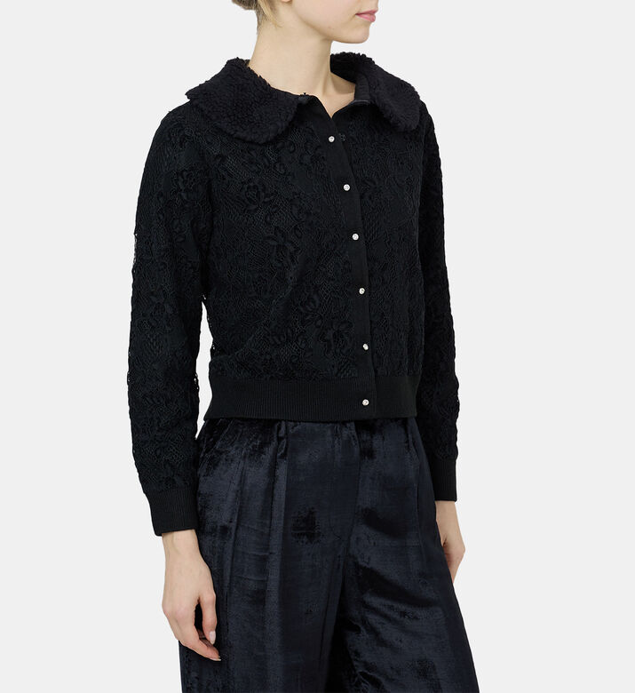 Knitted Cardigan Maille Dentelle