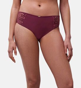 Chantelle Shorty, Burgundy, Xl, Model View