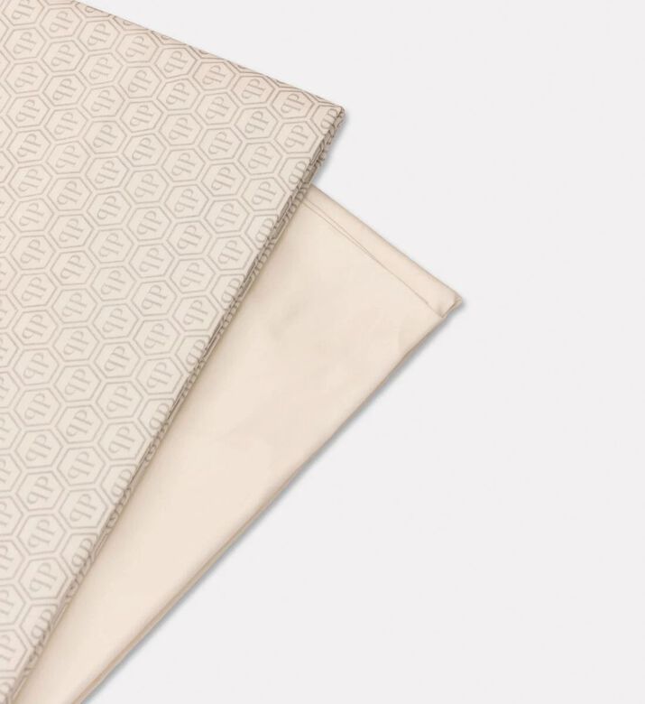 Philipp Plein Hexagon Design Bed Set, Ivory, 220x240-cm, Packshot View