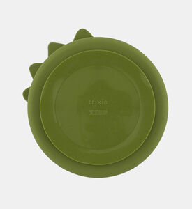 طبق مستر دينو سيليكون مقسم - 20 × 20.5 × 3.5 سم