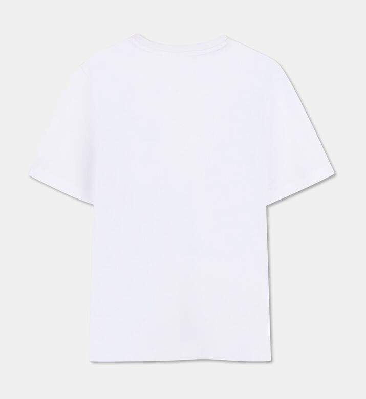 Boss Multi-logo-printed Jersey T-shirt, White, 10y, Packshot View
