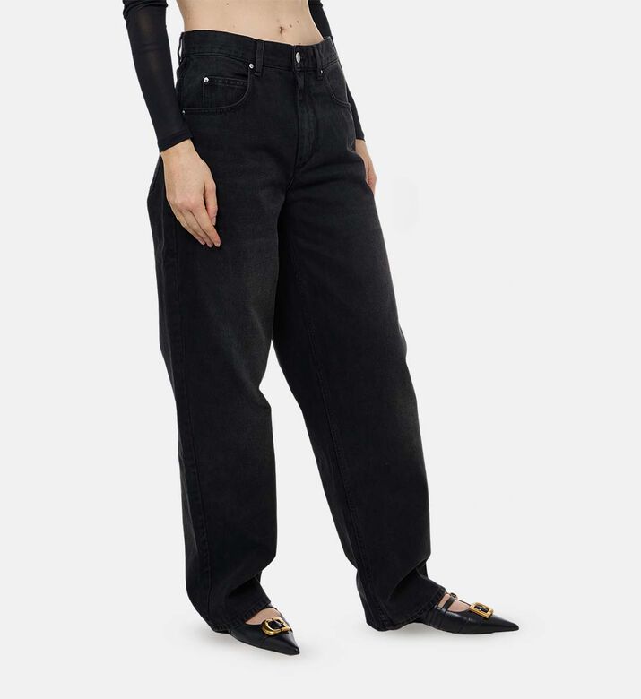 Wide-leg Denim Pants