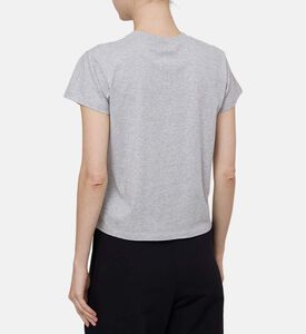 تيشيرت قصير الأكمام برقعة شعار