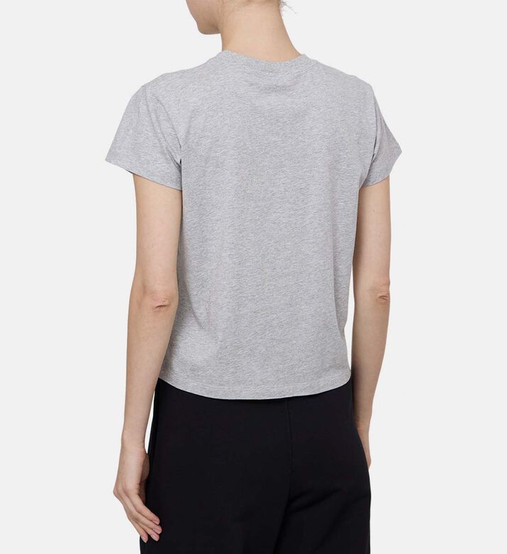 تيشيرت قصير الأكمام برقعة شعار