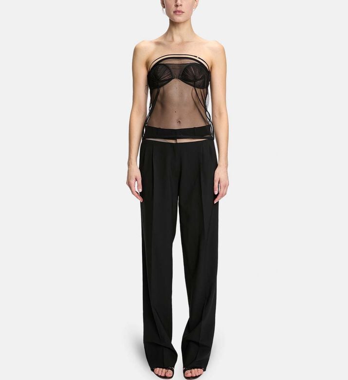 Tailored Wide-leg Trousers