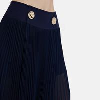 Pleated Flared Skirt