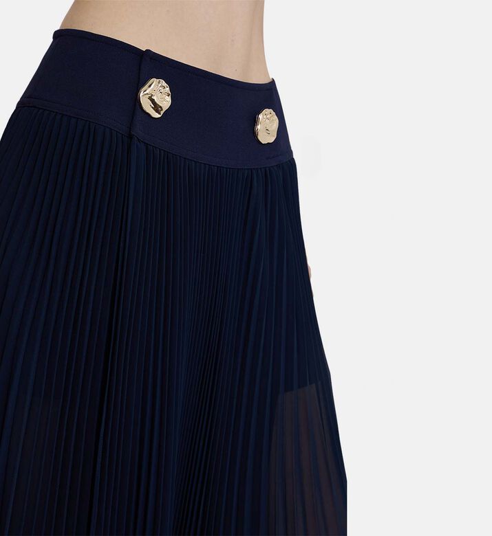 Pleated Flared Skirt