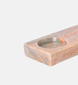 Marble and Beyond Square 4-cigar Marble Ashtray, Dark-gold, Packshot View