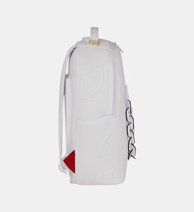 Sprayground Backpack White Leather Chain, Packshot View
