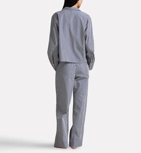 Polo by Ralph Lauren Stripe Pattern Button Closure Pajama Set, Model View