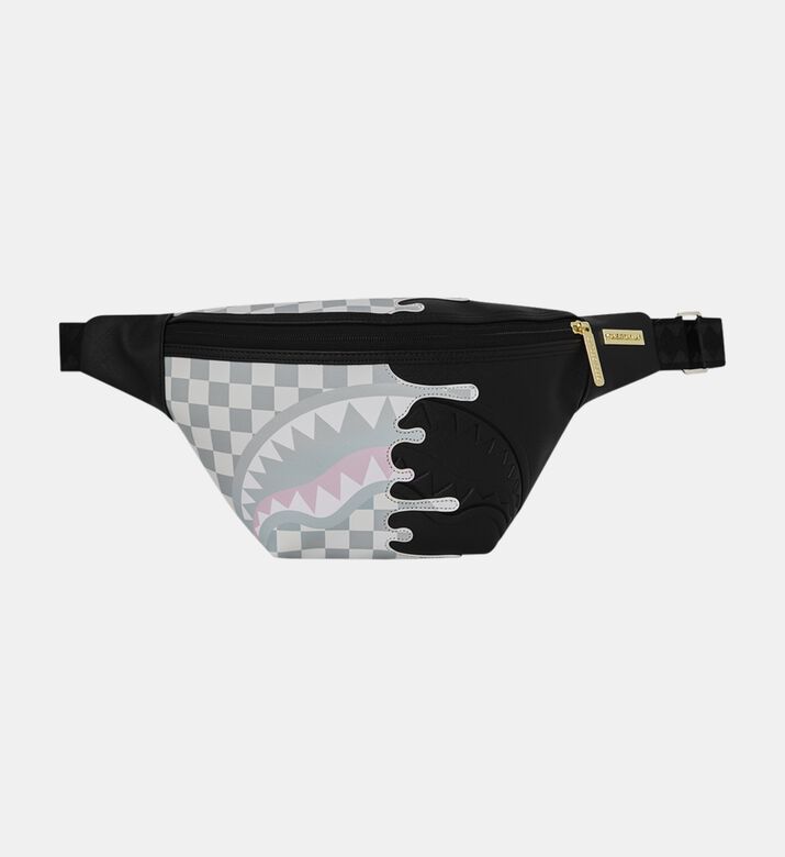 Sprayground Cream Motif Side Drip Pouch, Packshot View