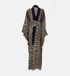 Niluu Leopard-print Long-sleeve Kimono, Packshot View