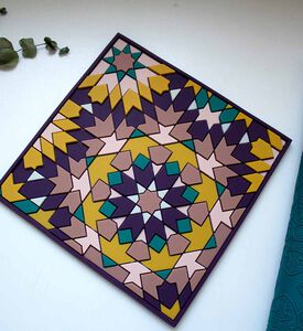 حامل مربع من السيليكون باللون الأرجواني من بيريت