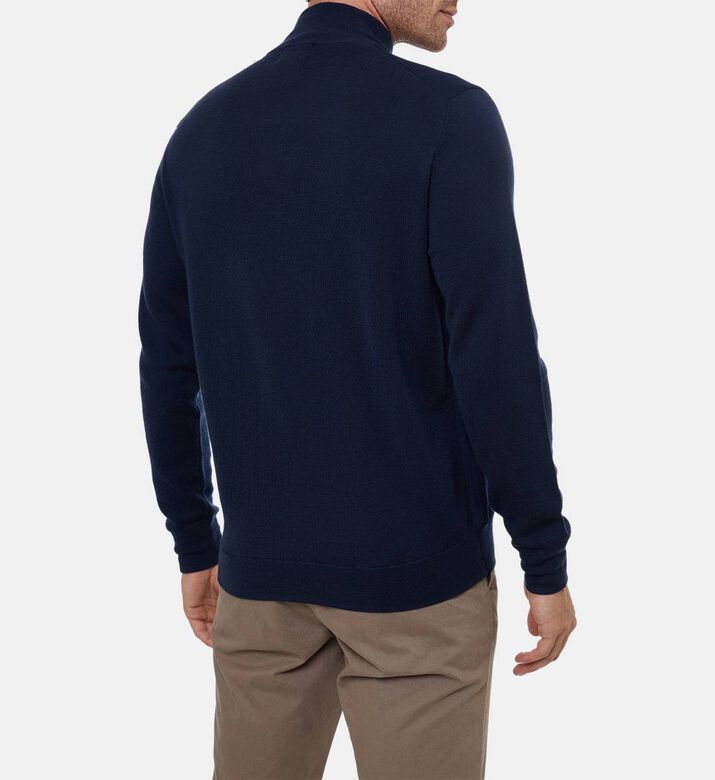 Hackett London Zip Fastening Long-sleeve Sweater, Model View