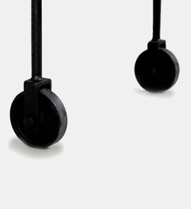 Home Deco and More Jitsu Wheeled Iron Marble Bar Trolley, Packshot View Home Deco and More Jitsu Wheeled Iron Marble Bar Trolley, Packshot View