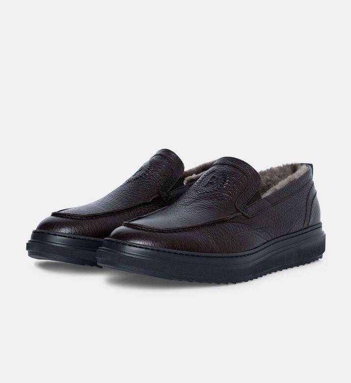 Leather Slip-on Sneakers
