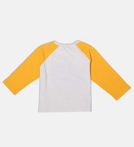 Bobo Choses Four-leaf Clover-print Contrasting Raglan Sleeves T-shirt, Packshot View