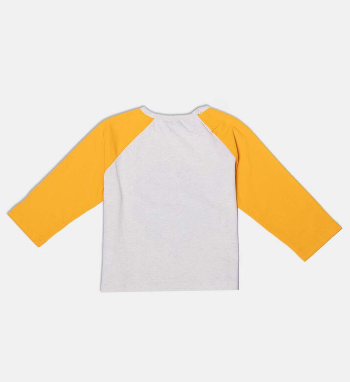 Bobo Choses Four-leaf Clover-print Contrasting Raglan Sleeves T-shirt, Packshot View Bobo Choses Four-leaf Clover-print Contrasting Raglan Sleeves T-shirt, Packshot View