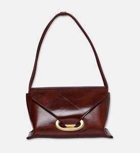 Wandler Veneto Shoulder Linen Bag, Brown, Packshot View