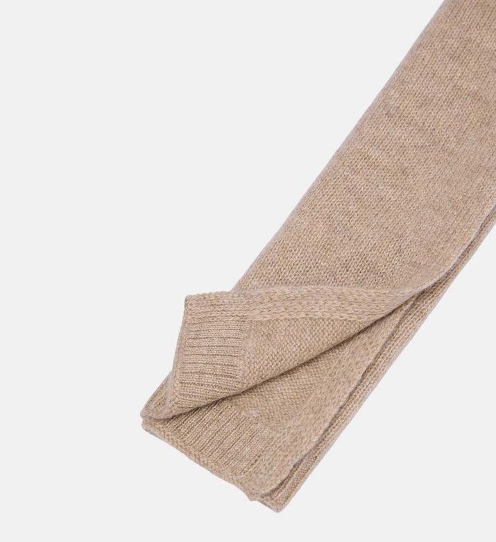 Cashmere Knit Ribbed Scarf