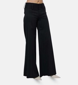 Alice and Olivia Stripe-print Wide-leg Pants, Model View