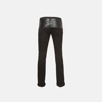Gucci Cotton Leather Trim Pants Preowned