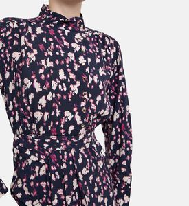 فستان مولي قصير بطبعة