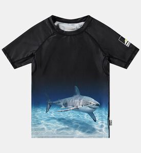 Neptune Faded Shark Crewneck T-shirt