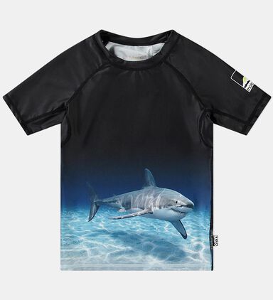 Neptune Faded Shark Crewneck T-shirt